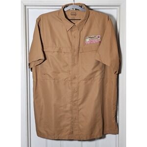 GameGuard Short Sleeve Button Down Vented Shirt Mens XL Combat Marine Outdoors